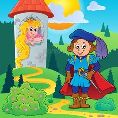Принц спасает Рапунцель