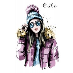 Стильная красивая молодая женщина с кружкой кофе