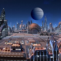 Космический город будущего