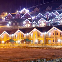 Поселок в огнях