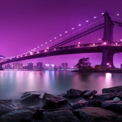 Мост в мегаполисе