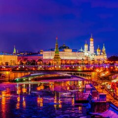 Зимний вечер в Москве