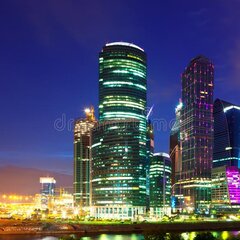 Вечерний Москва-Сити