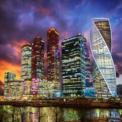 Ночной Москва-сити