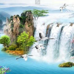 Чарующие панорамы с водопадами
