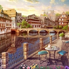 Открытое кафе на городской набережной