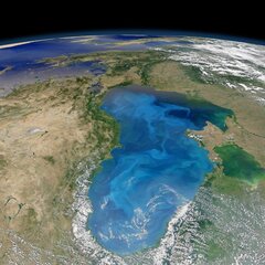 Вид на планету Земля из космоса