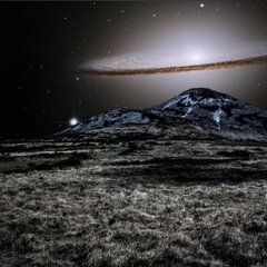 Вид с Луны в космос