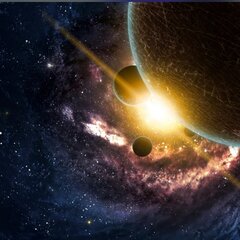 Вид из космоса на планеты