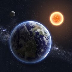 Вид на Землю из космоса