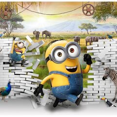 3D Шагающий миньон в зоопарке