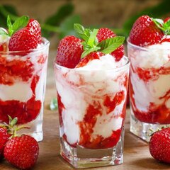 Клубничное мороженое