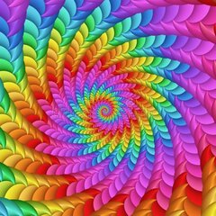 Разноцветная спираль