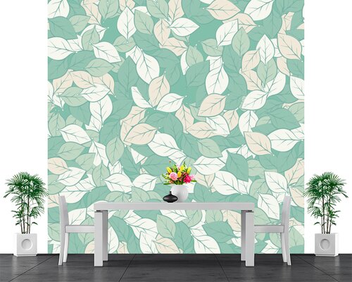 Маленькие листочки на зеленом фоне Маленькие листочки на зеленом фоне