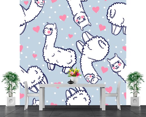 Овечки на голубом фоне Овечки на голубом фоне