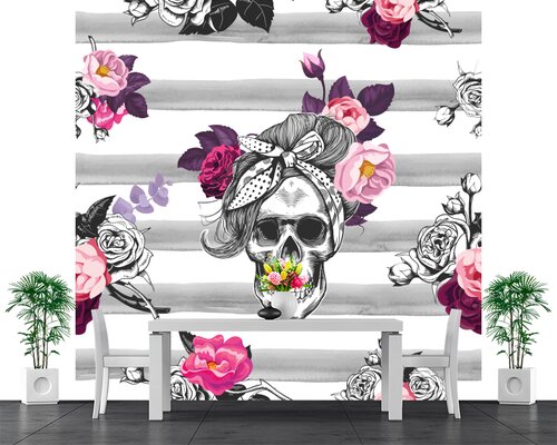 Череп и розы Череп и розы