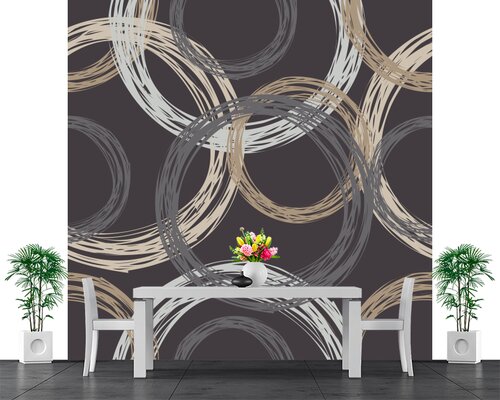 Синие и бежевые круги Синие и бежевые круги