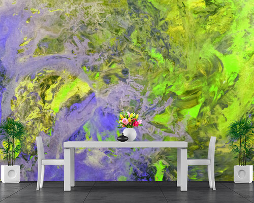 Зелено-фиолетовая абстракция Зелено-фиолетовая абстракция