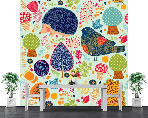 Ежик и птичка Ежик и птичка