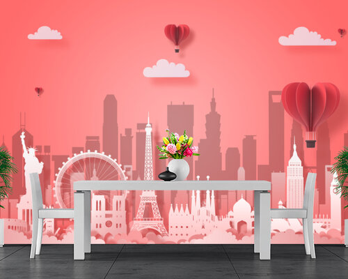 Город на красном фоне Город на красном фоне