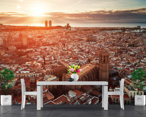 Вид на город сверху Вид на город сверху