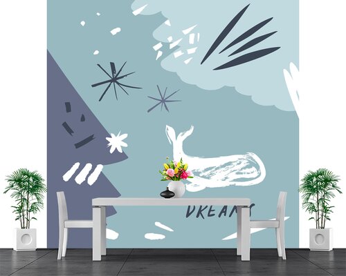 Голубой детский фон Голубой детский фон