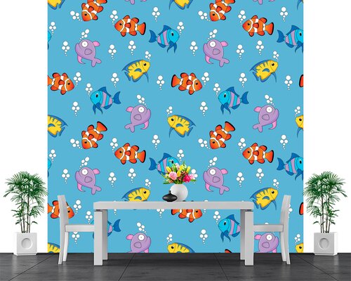 Рыбки на голубом фоне Рыбки на голубом фоне