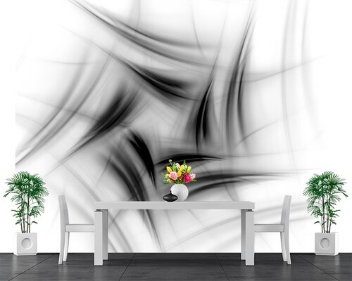 Черно-белая абстракция пятиугольник Черно-белая абстракция пятиугольник