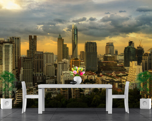 Серое небо над городом Серое небо над городом