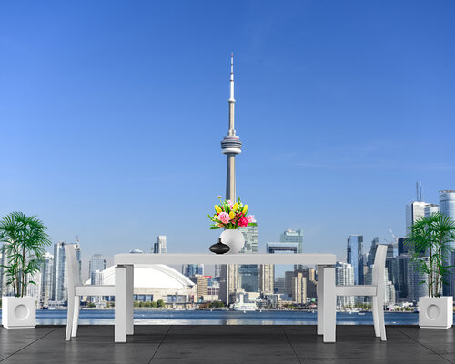 Вид на современный мегаполис Вид на современный мегаполис