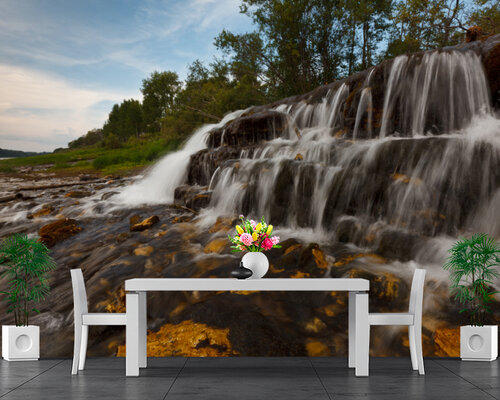 Вид на водопад Вид на водопад