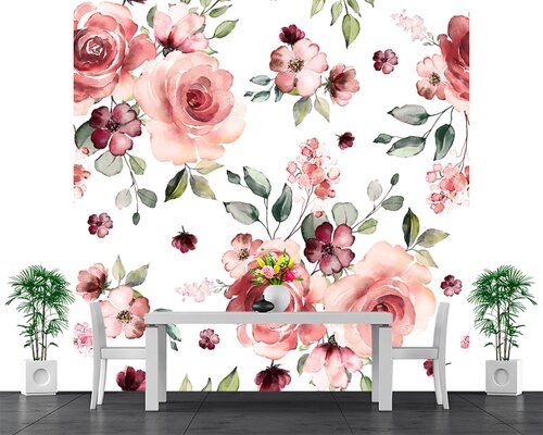 Розовые розы на белом фоне Розовые розы на белом фоне