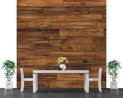 Деревянная коричневая стена Деревянная коричневая стена
