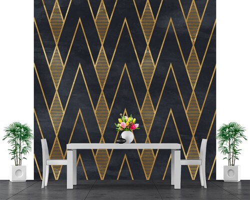 Золотые ромбы на темном фоне Золотые ромбы на темном фоне