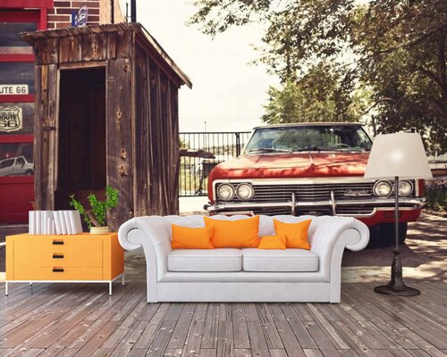 Красный Шевроле в деревне Красный Шевроле в деревне