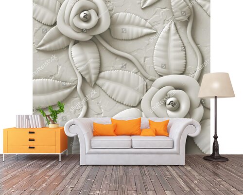 Барельеф. Розы на камне Барельеф. Розы на камне