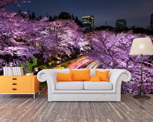 Цветущая сакура в мегаполисе Цветущая сакура в мегаполисе