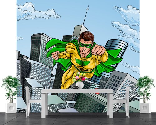 Супергерой в полете Супергерой в полете