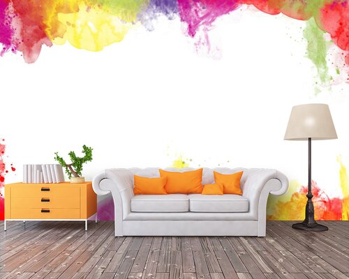 Разноцветные кляксы Разноцветные кляксы