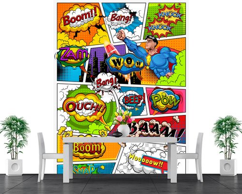 Страницы комиксов с супергероями Страницы комиксов с супергероями