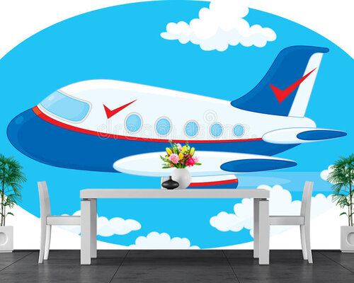 Пассажирский лайнер в небе Пассажирский лайнер в небе