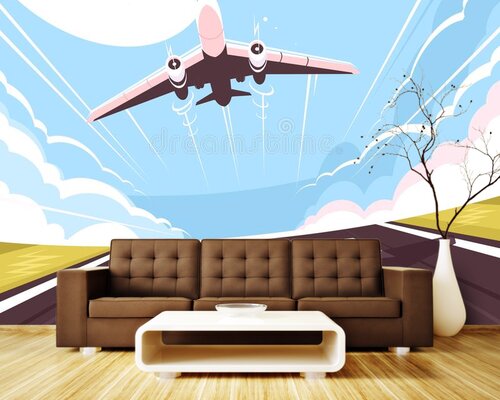 Лайнер взлетает Лайнер взлетает