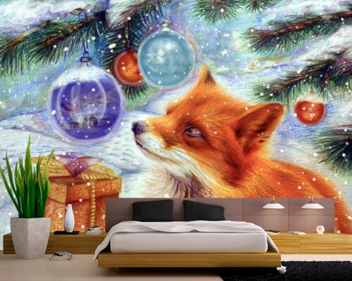 Лиса-матушка у новогодней елки Лиса-матушка у новогодней елки