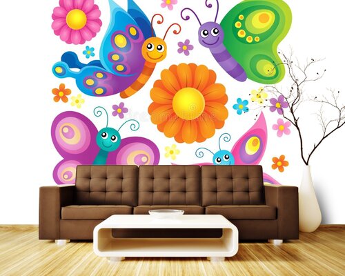 Сказочные цветочки и бабочки Сказочные цветочки и бабочки