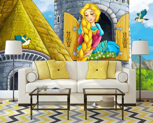 Рапунцель ждет принца в башне Рапунцель ждет принца в башне