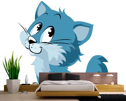 Ласковый голубой котенок Ласковый голубой котенок