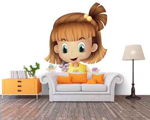 Маленькая девушка со сказочной книжкой Маленькая девушка со сказочной книжкой