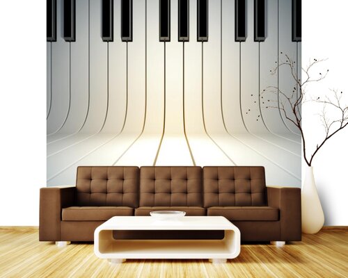 Изогнутые клавиши пианино Изогнутые клавиши пианино