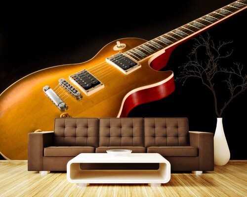 Гитара на черном фоне Гитара на черном фоне