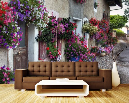 Буйство цветов на улочках Греции Буйство цветов на улочках Греции